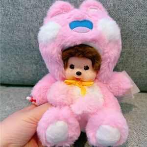 Monchhichi Pink Plush Doll